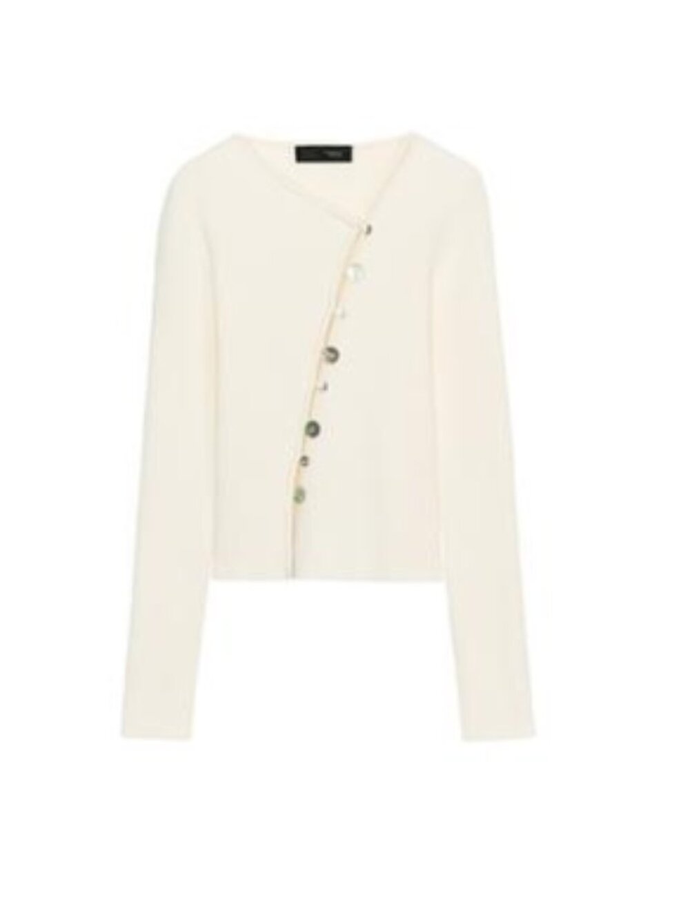 Zara Asymmetric Closure Knit Cardigan